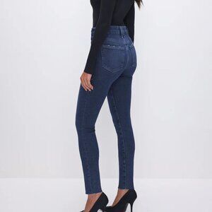 Good American Good Legs Skinny Jeans Raw Hem Size 24